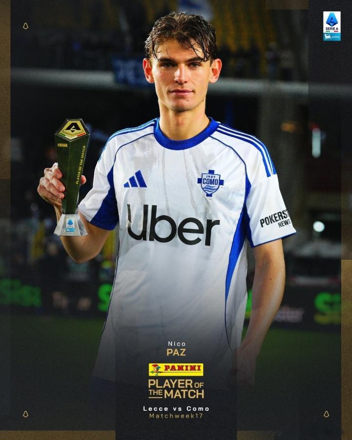 皇马赢麻了！21岁帕斯再献传射16轮6球6助，仅900万可回购的天才意甲第17轮