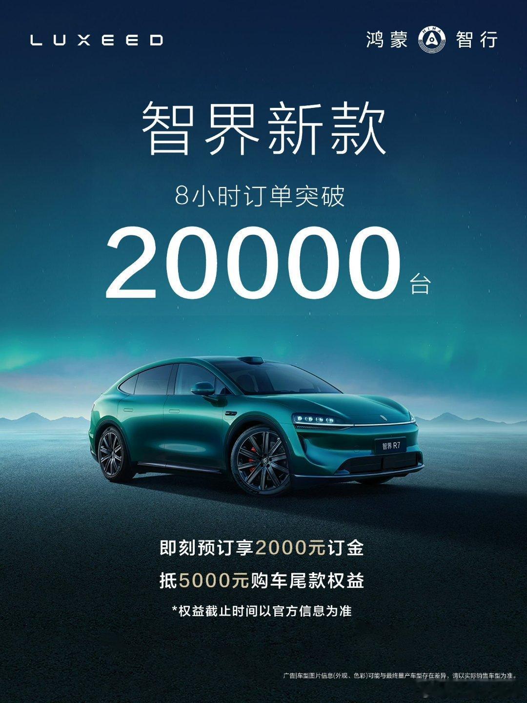 智界这次感觉是要把失去的都夺回来？智界新车8小时小订破20000台 ​​​