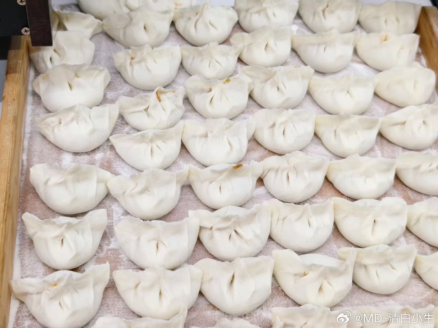 后半夜有点失眠，起早了，开始包饺子