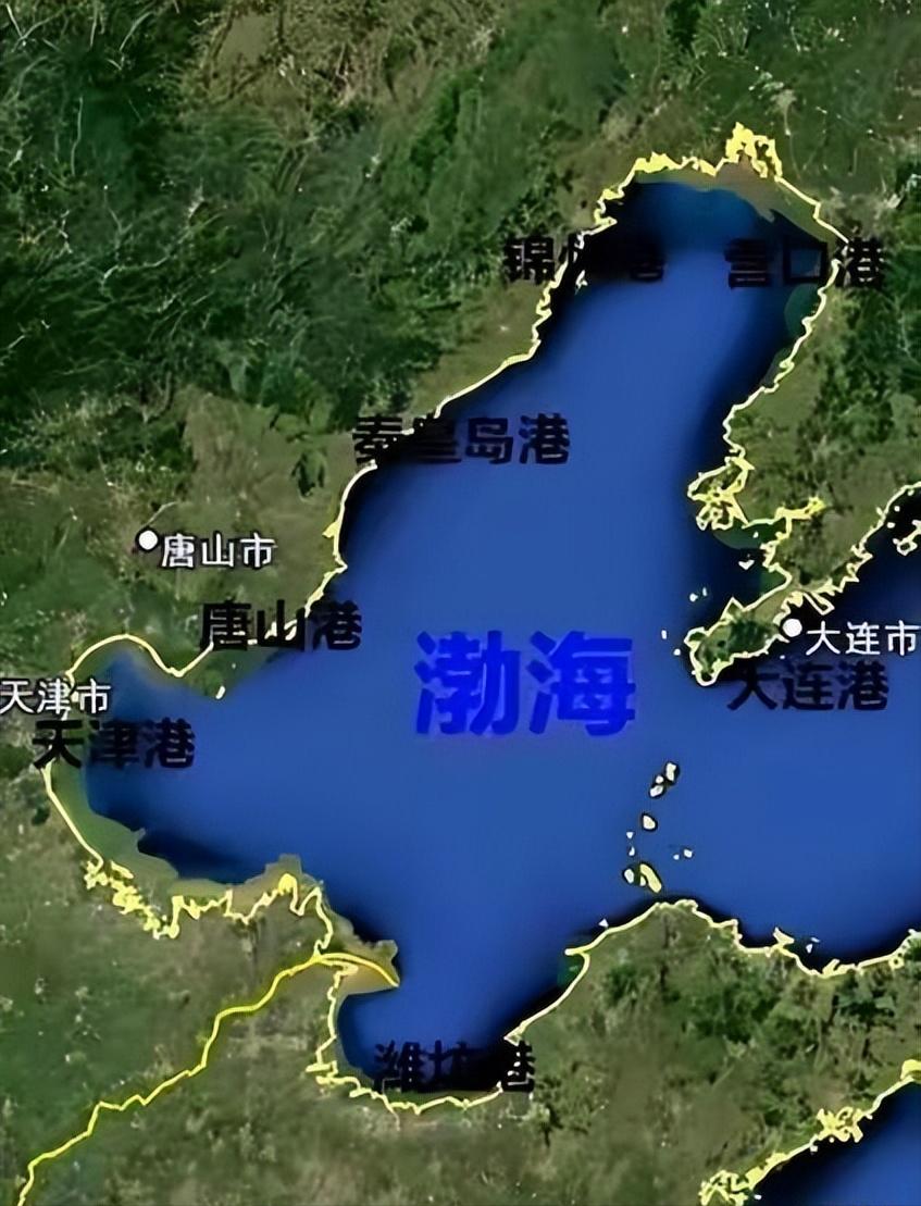 毛主席真是高明，不服不行！原来今天的渤海能完全属于中国，没有一艘外船胆敢驶入，完