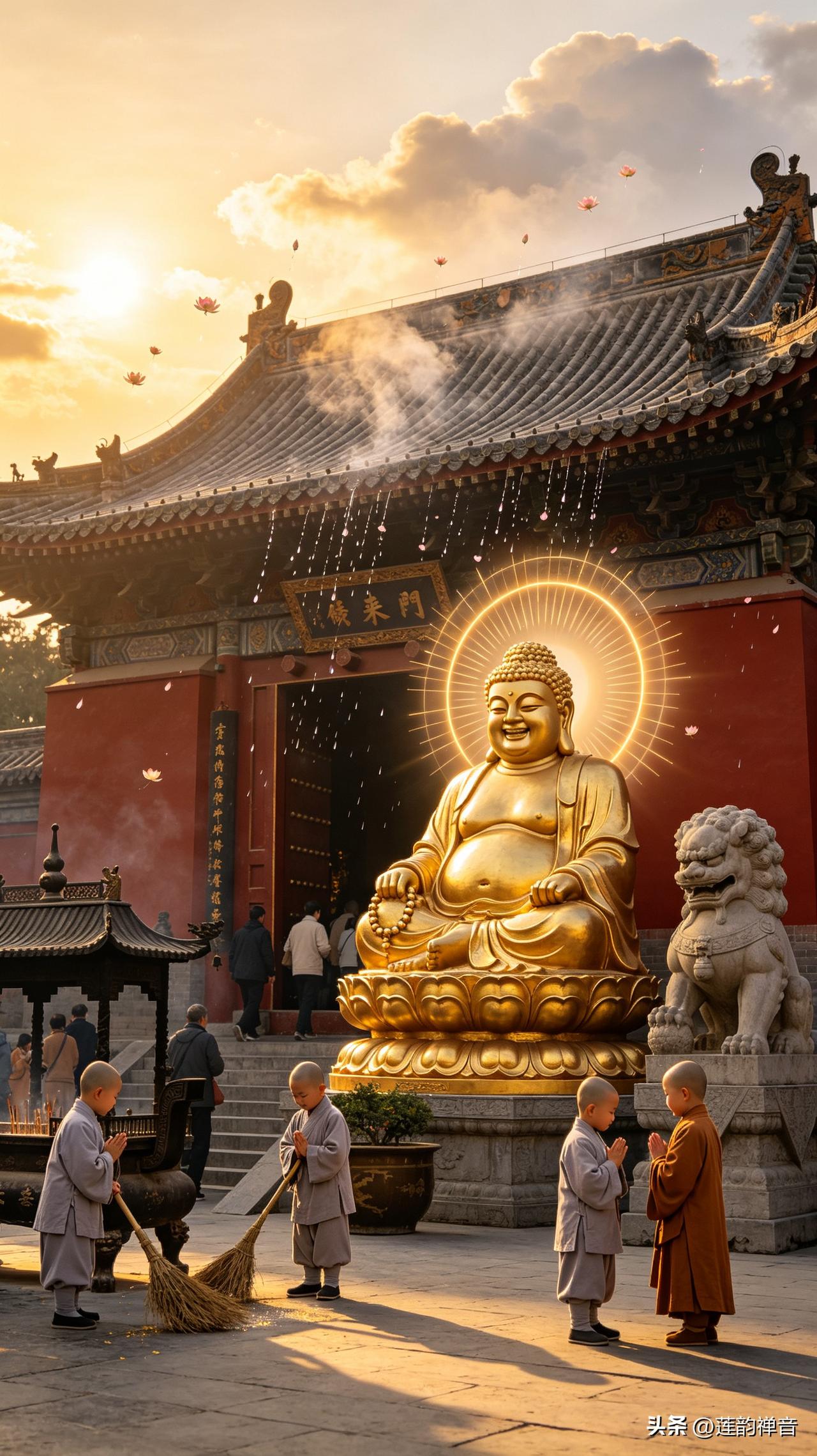 【古寺寻幽涤尽尘扰，慈颜观照安放本心】
[福]漫步开封大相国寺，在千年古刹之间，