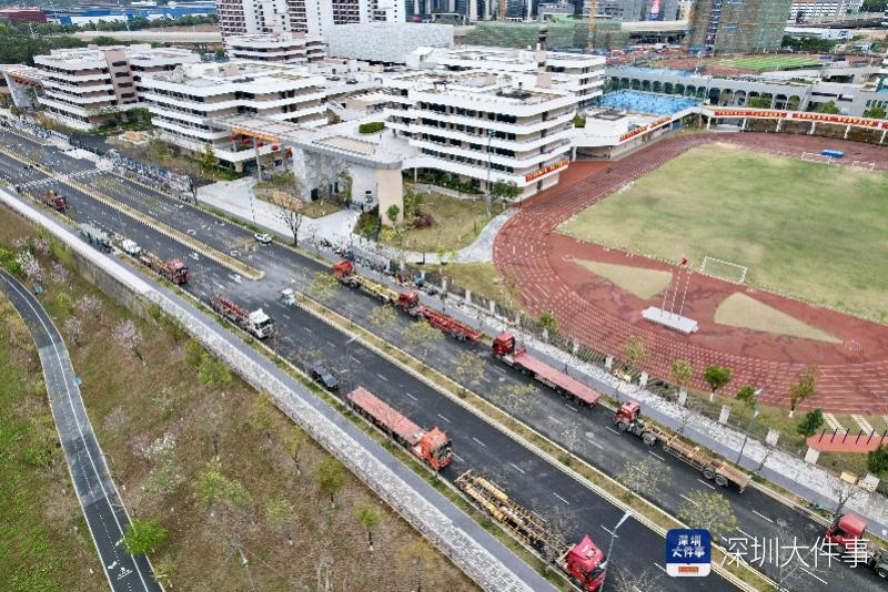 深圳一高中园外货柜车大摆龙门阵 事发坪山数千学生安全存忧