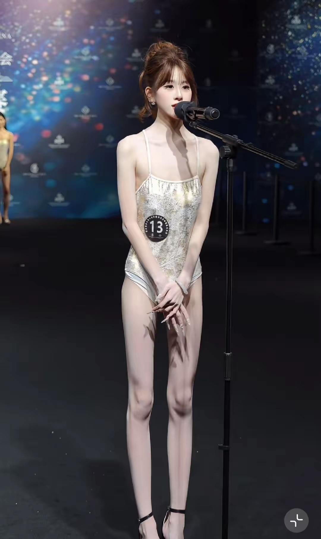 13号选手刘美铄：39公斤的“纸片人”，凭什么拿下世界国际小姐双料大奖？
 
当