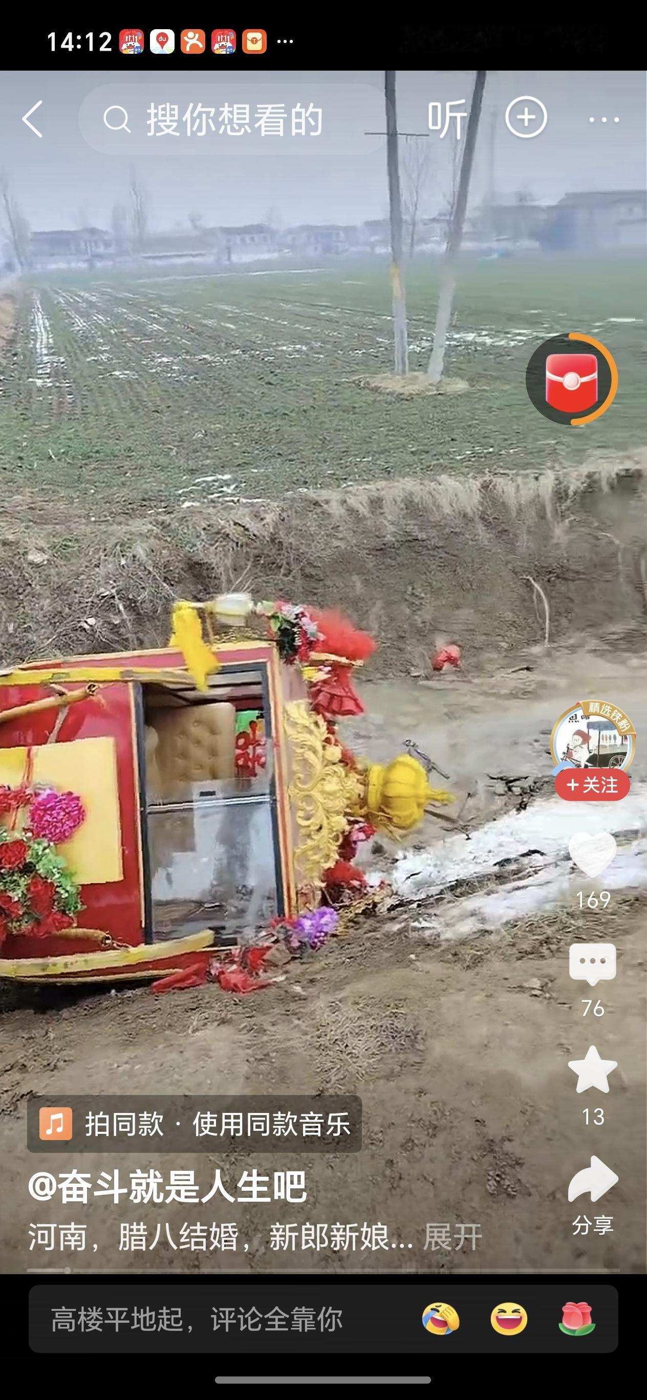 这个地方习俗也太有趣了，还乘马车结婚，人仰马翻，这对新人马上要翻身了[大笑][大