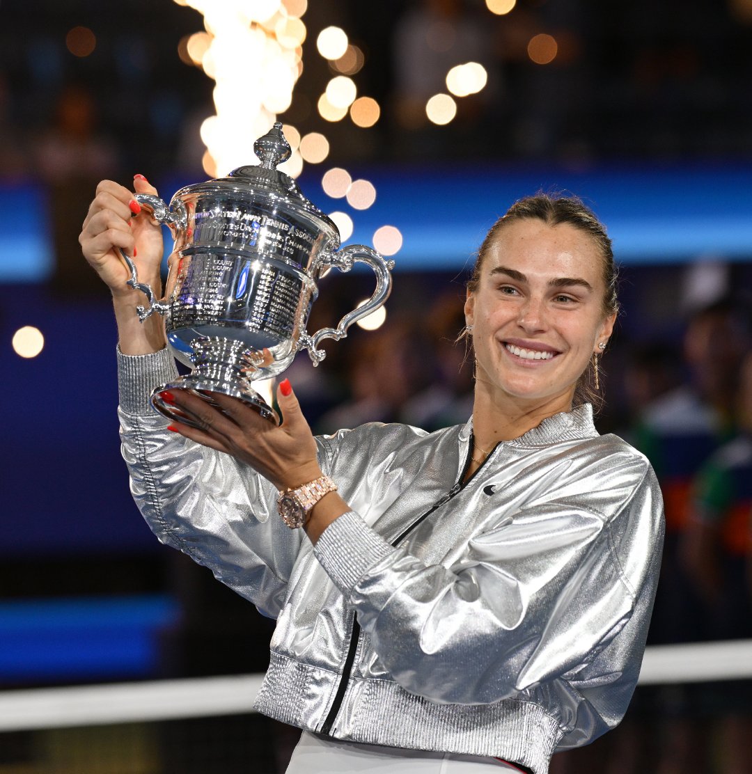 美网2025 冠军合集🏆女单冠军：萨巴伦卡男单冠军：阿尔卡拉斯女双冠军：达布劳