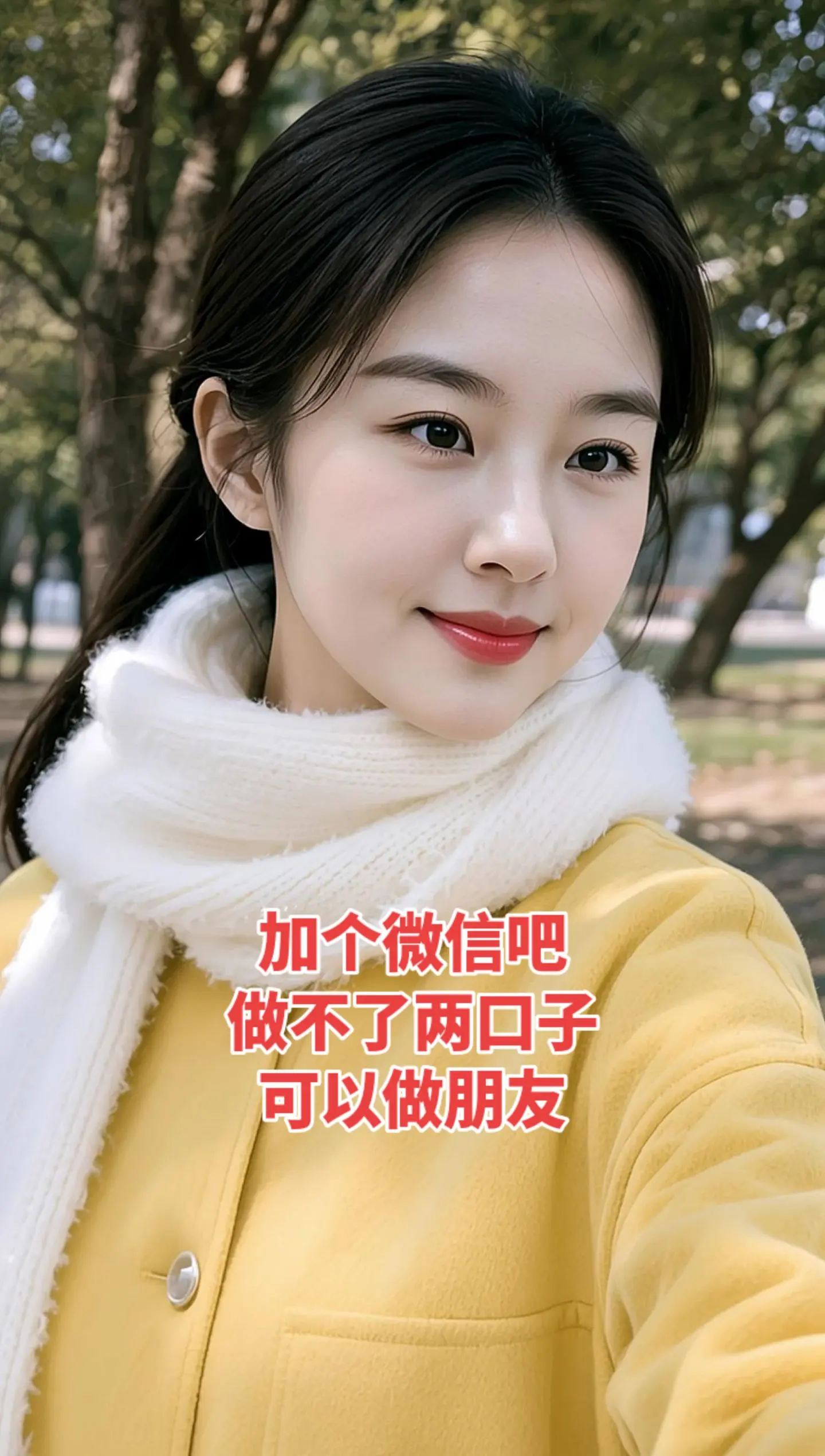 山水一程，有幸相逢，纵使无缘相伴，也愿情谊不散。加个微信，做个温柔的朋...