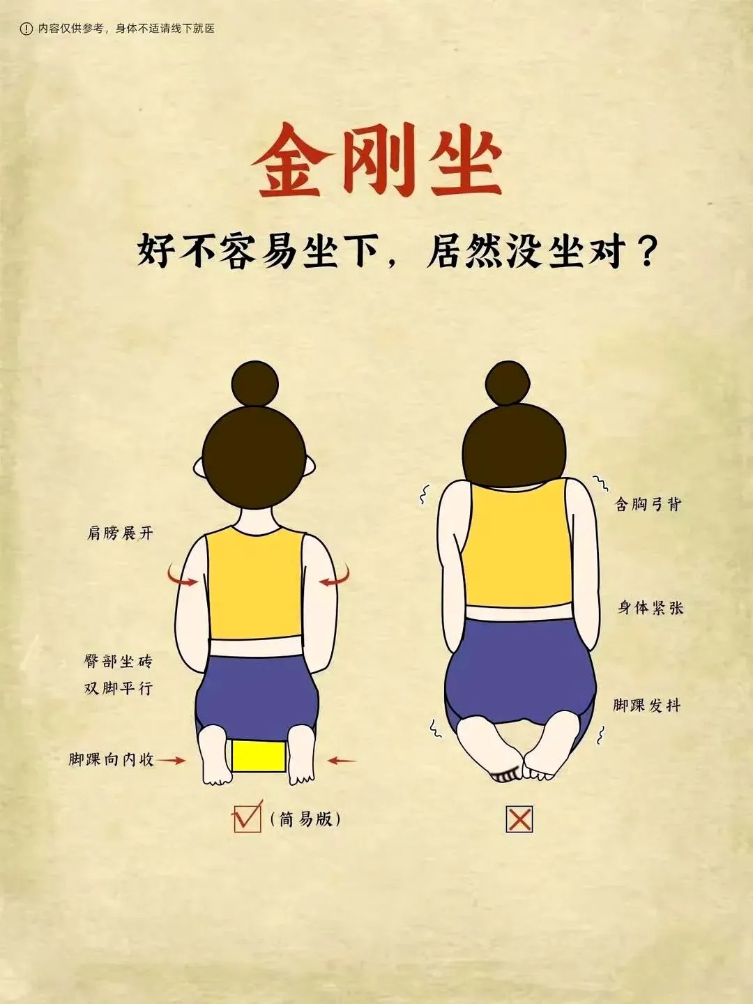 解锁金刚坐的秘密，身体不再紧张 ​​​