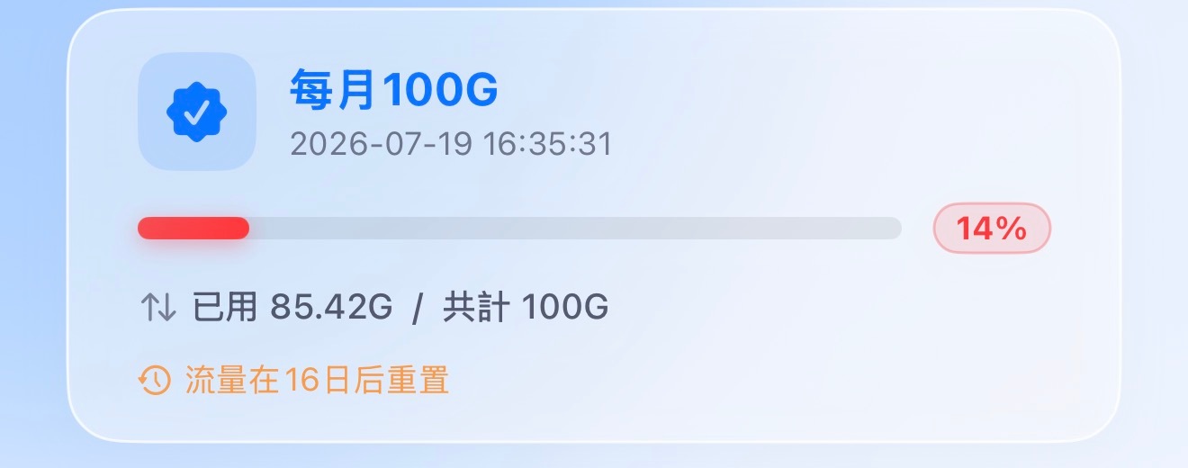 只要一有con 一个月100G都不够用🤷🏻♀️ 