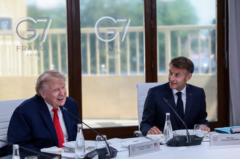 马克龙想借中国，来跟特朗普讨价还价

这回法国主办的G7峰会，中国虽然没有参加，