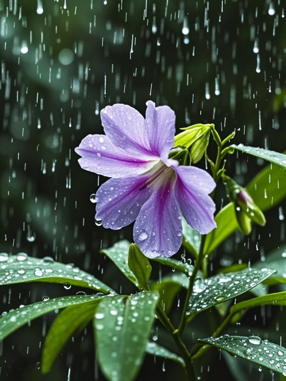 上联：花逢细雨添娇色，诚邀下联柳遇清风展翠姿。