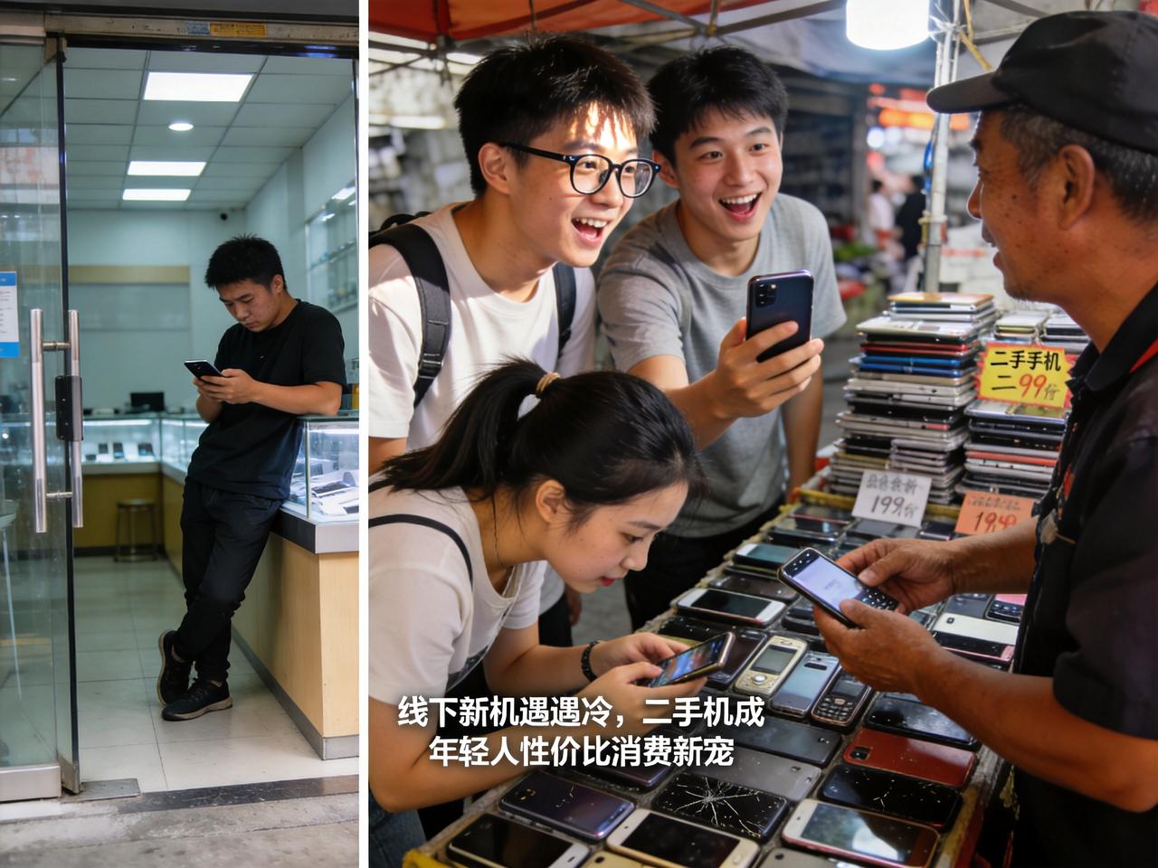 最近这个“手机店老板称线下基本不卖新机了”的话题挺多人有共鸣。以前大家逛手机店，