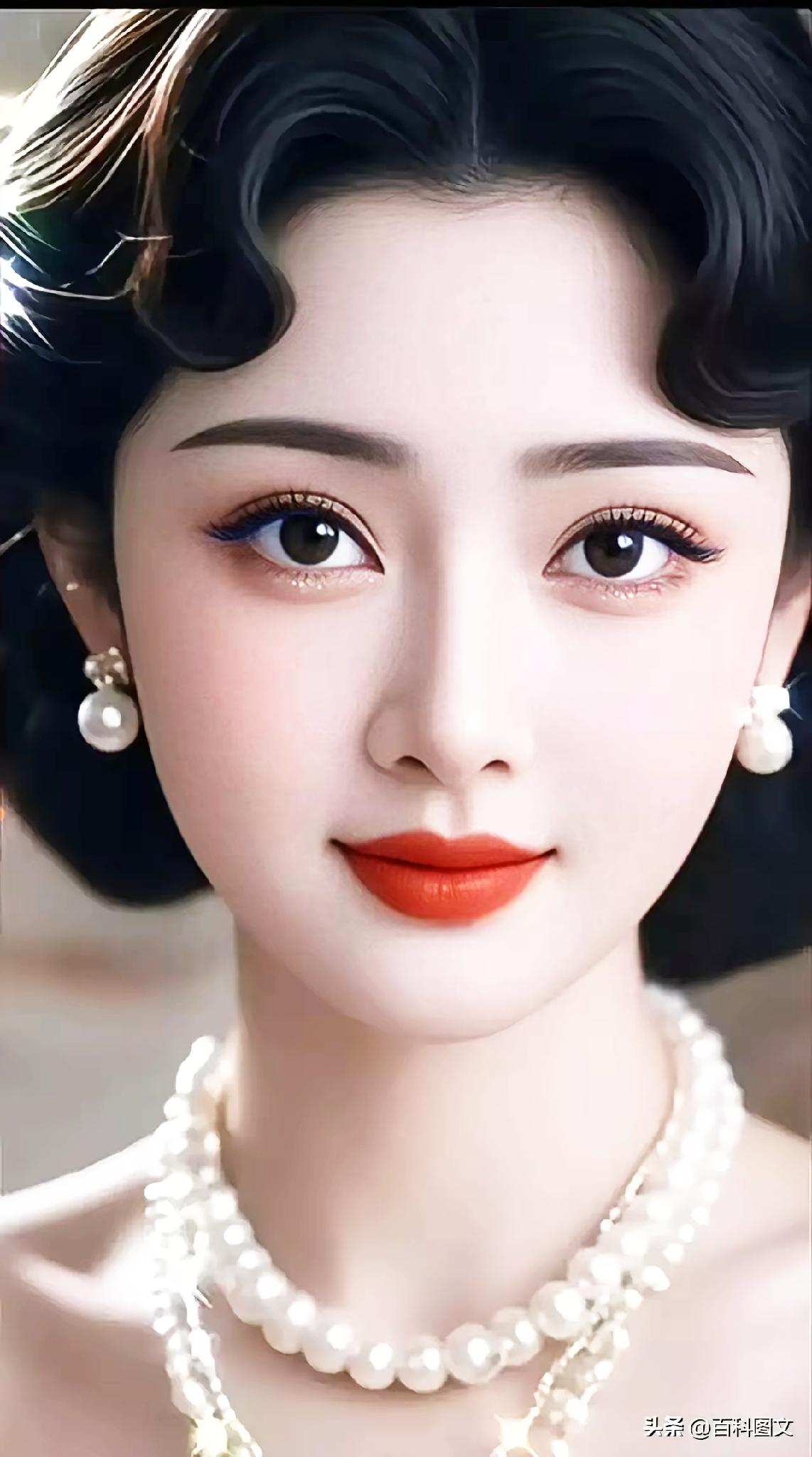 复古风珍珠项链，优雅气质，尽显女性魅力