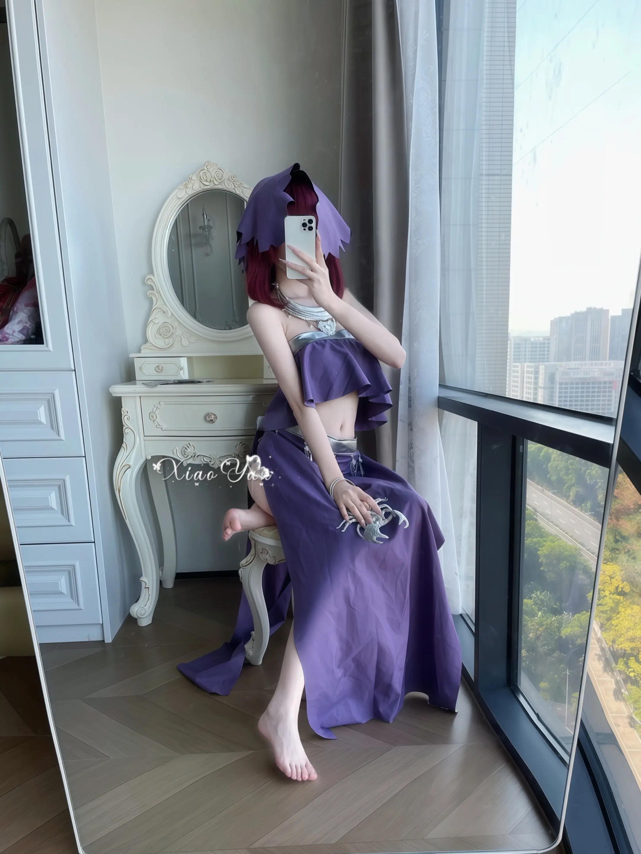 欢都落兰 cos试衣