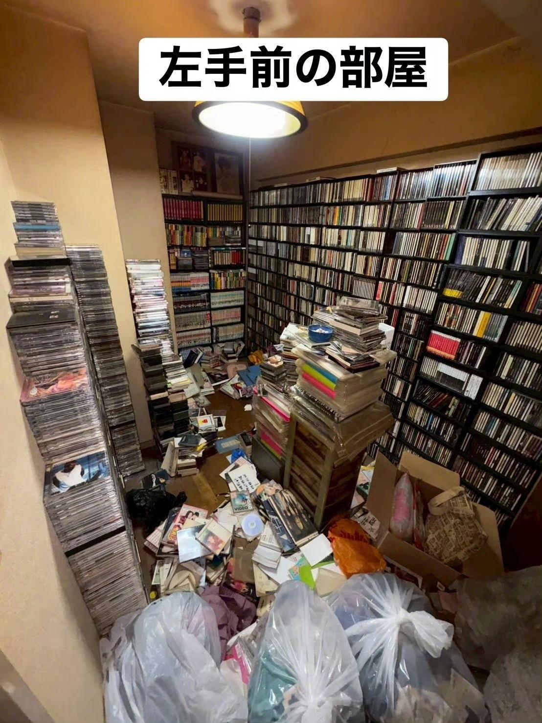 日本一独居宅男在房间孤独离世，屋里堆满了他穷尽一生收集的无数珍藏CD和限量周边。