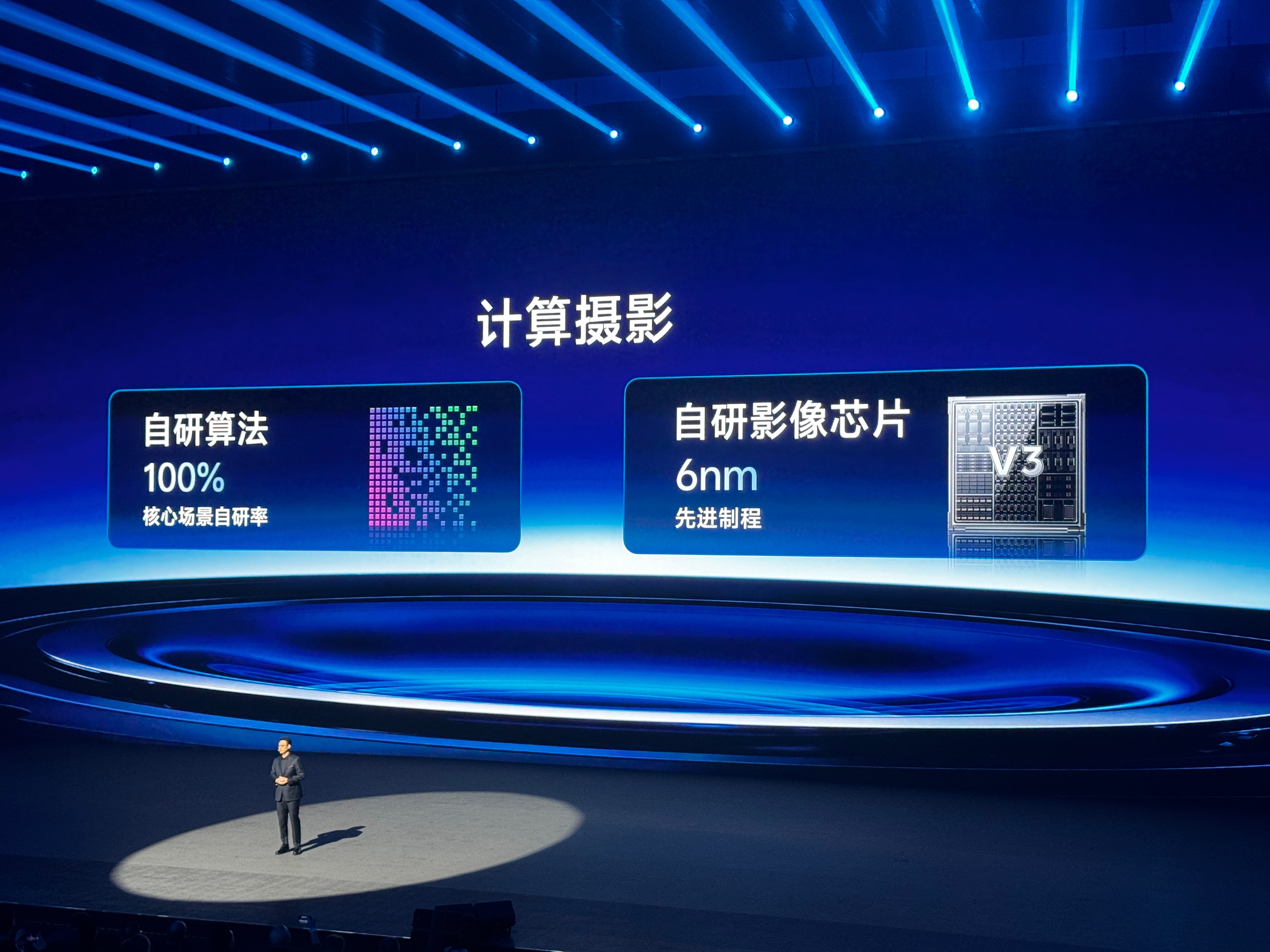 vivo的自研影像芯片V3。#vivox100# ​​​