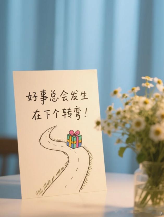 新的一天到来了，或许你感到彷徨，但要坚信，总会有些惊喜，在不远处等你，勇敢前行总