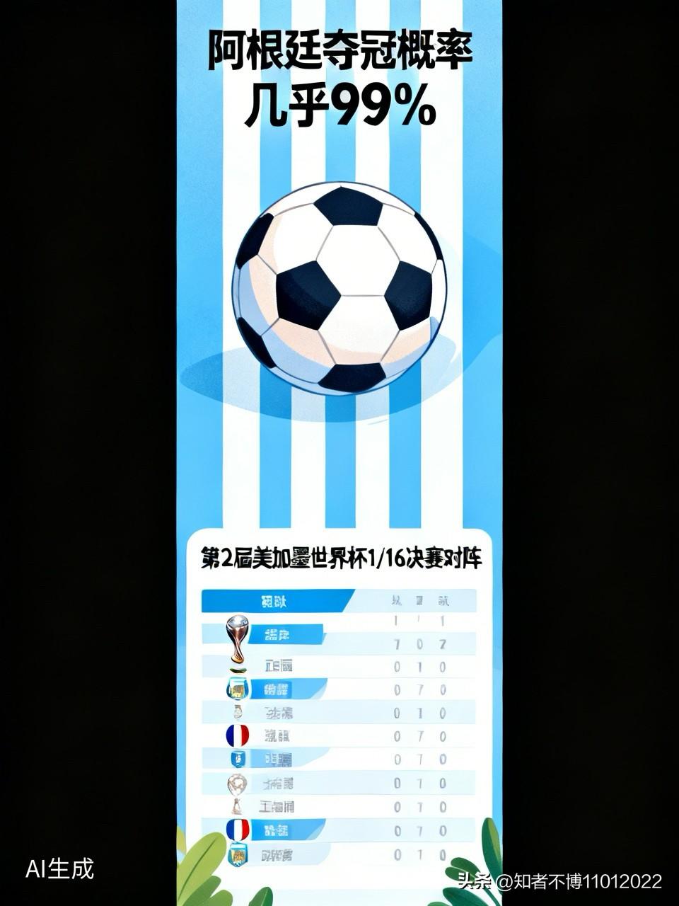 没变！阿根廷是夺冠热门！成功率几乎是99%！

截止到2026年6月28日止，第