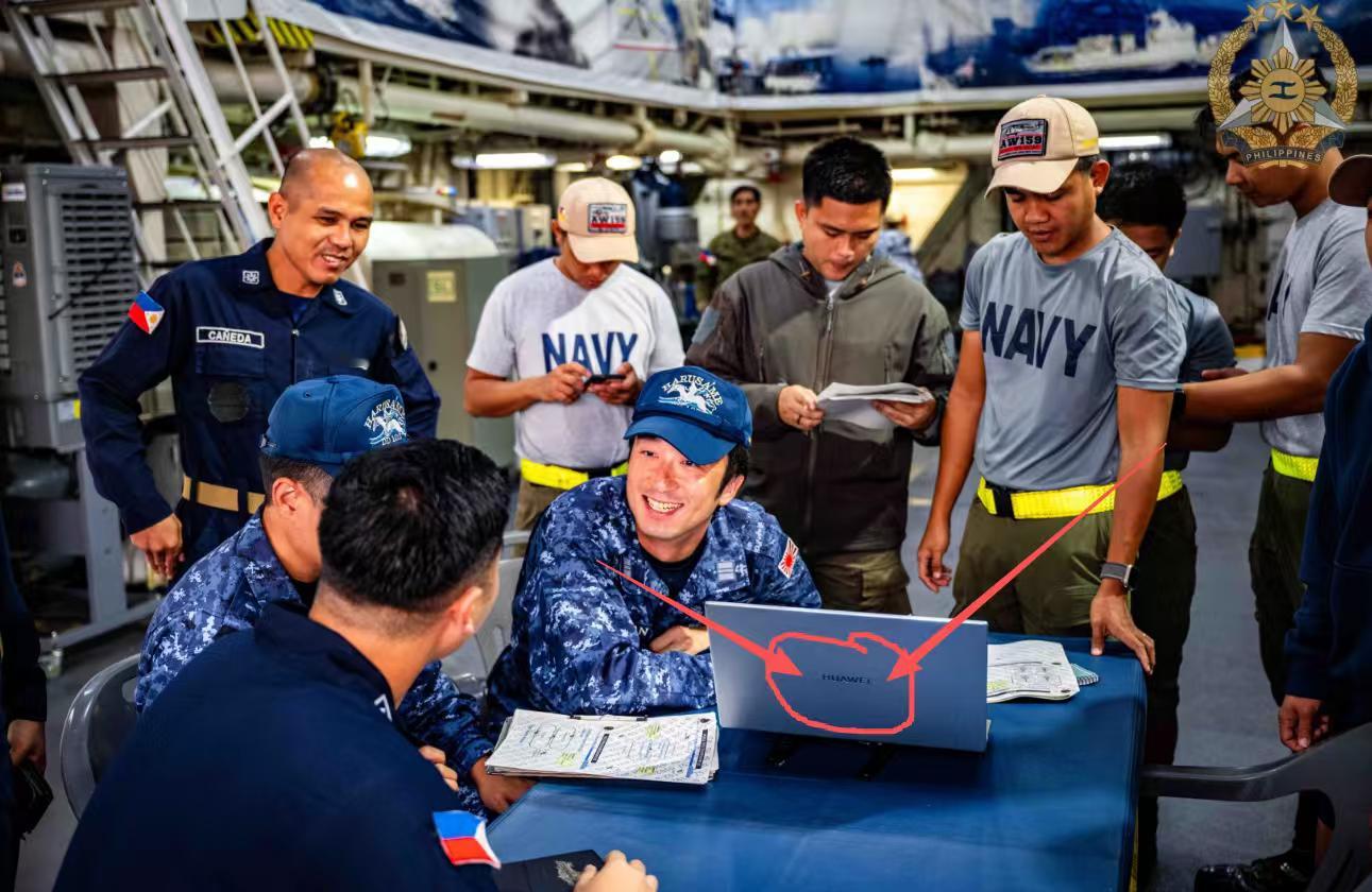 日本菲律宾草台班子 分享一位细心的博主发现的细节：在之前外媒报道公布的日菲联合军