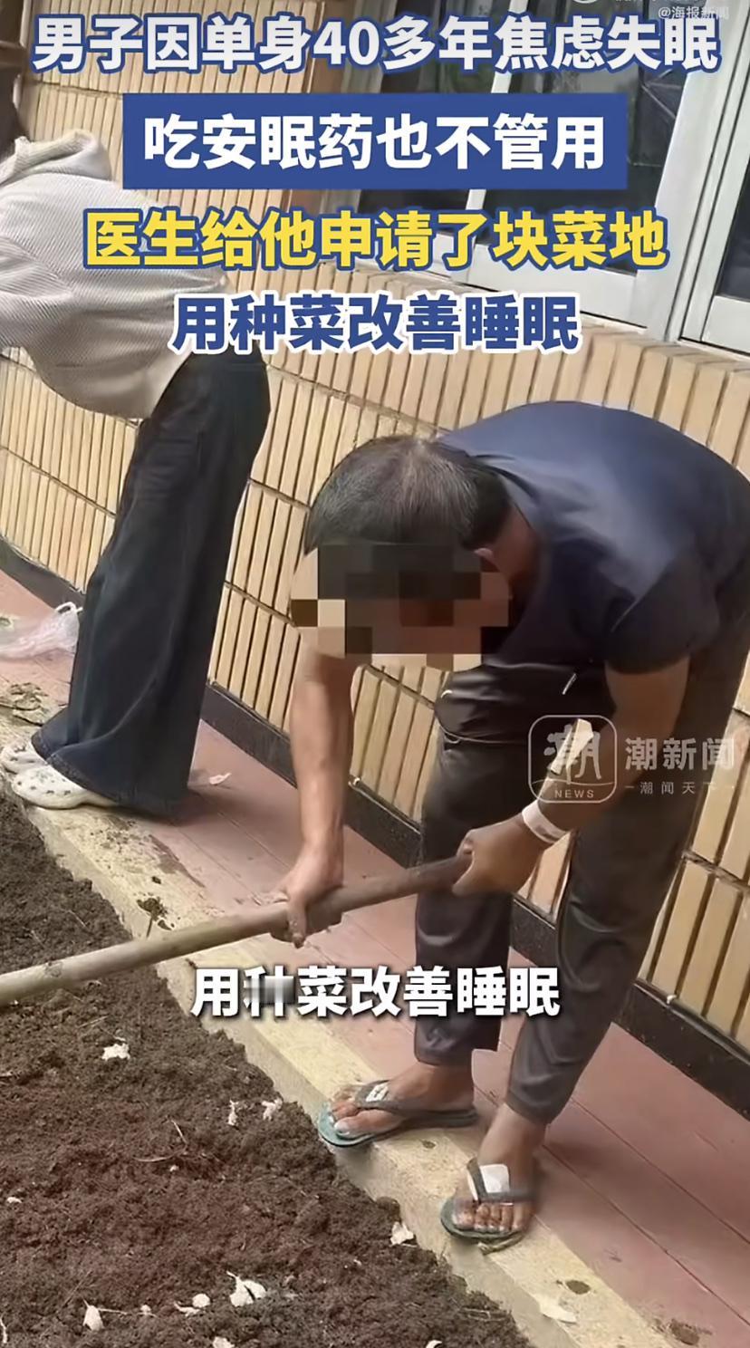 最近有条挺暖的新闻：浙江有位张大哥，因为单身压力大，长期失眠，吃安眠药效果也不好
