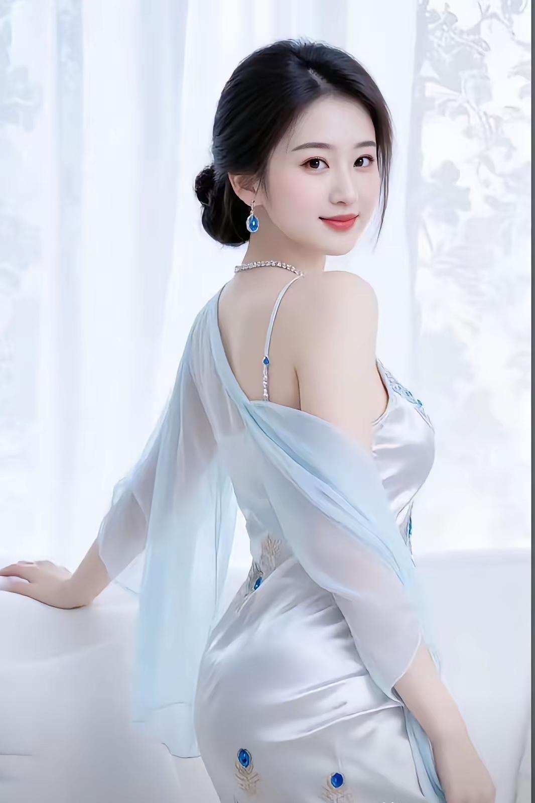 仙气飘飘的汉服少女，古典与现代的完美结合。