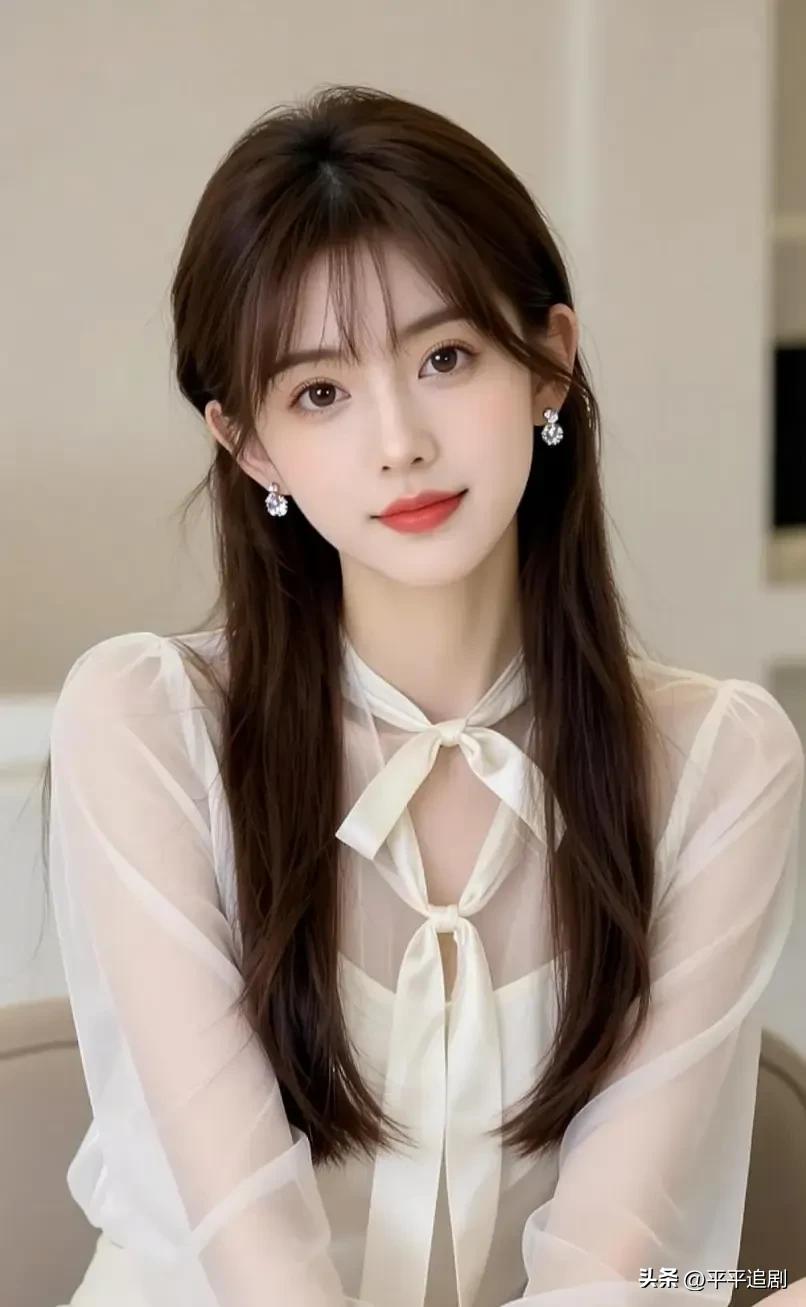 什么年龄段的女人最有女人味?
白纱轻透，蝴蝶结系住温柔，长发垂落间藏着少女心事。