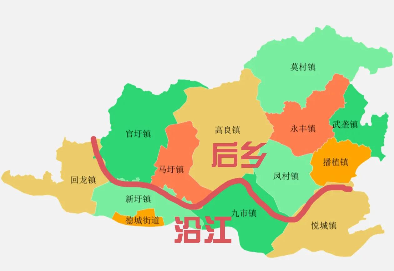 在德庆县的地域划分中，有一部分地区叫“后乡”，你知道是哪里吗？原来德庆靠近西江的