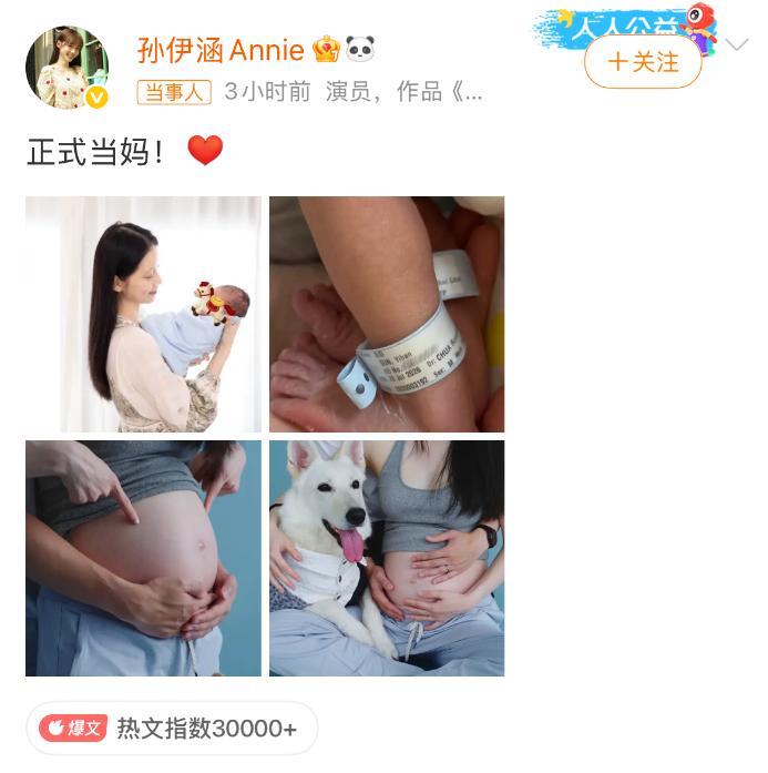 28岁女演员突然宣布生子，曾出演《流星花园》《乔家的儿女》等 