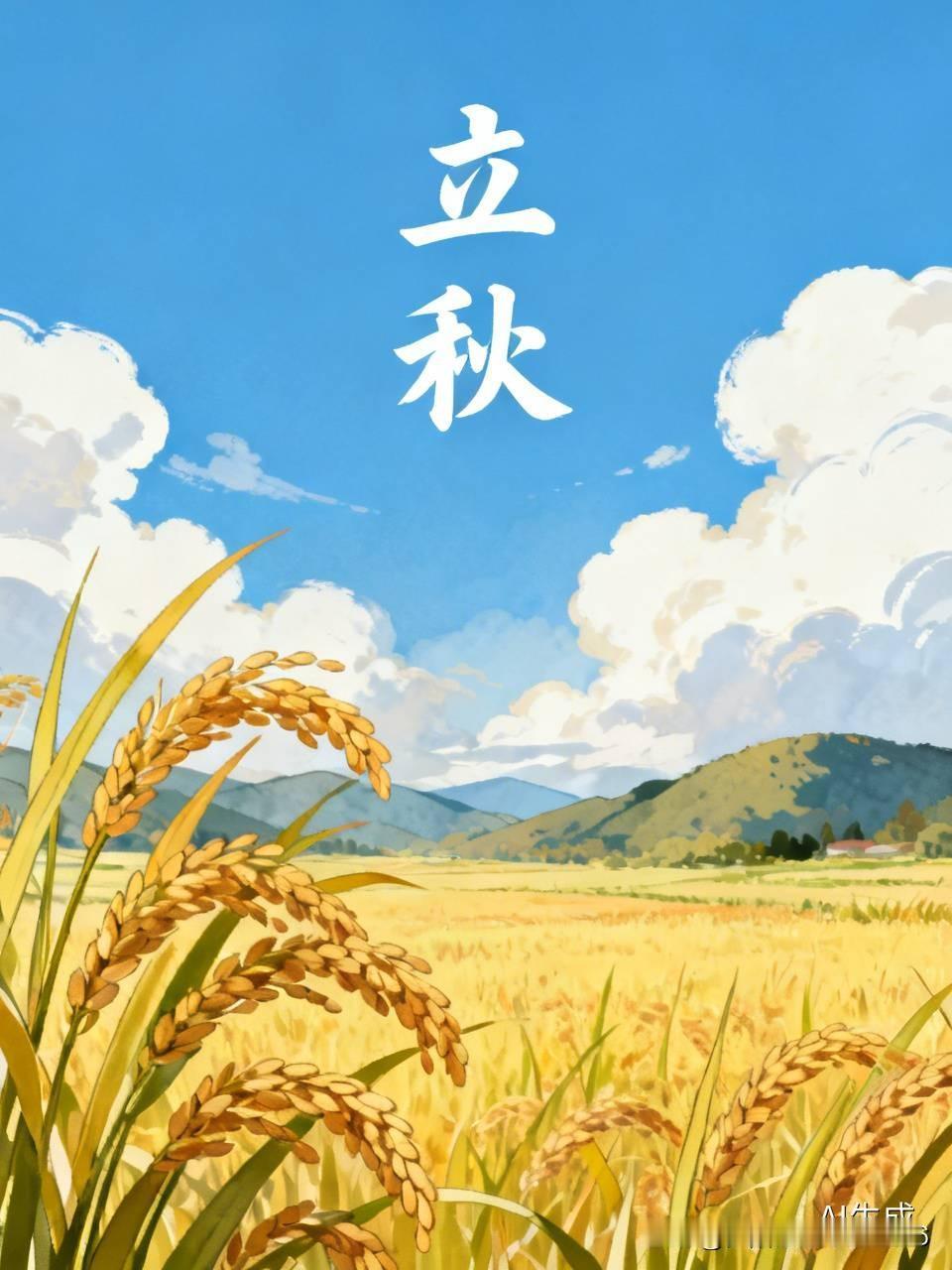 立秋到了，虽说“一宿秋风未觉凉，二伏夏天仍暑热”，还真挺应景。按《月令七十二候集