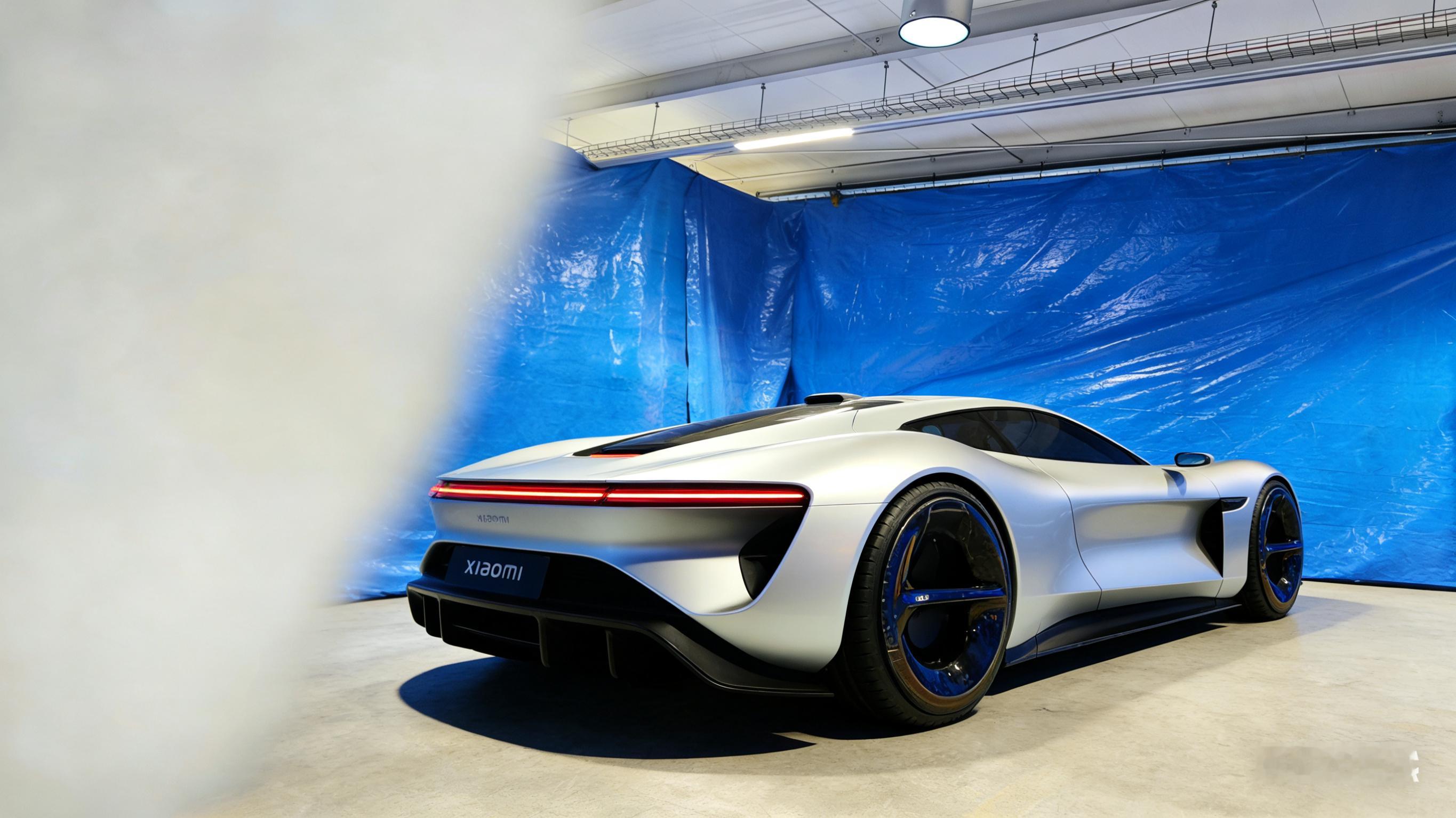 让AI结合几张偷拍图模拟了一下小米被曝光的这个超跑造型，这不是帅飞了吗？ 