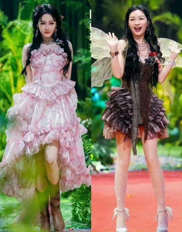 迪丽热巴和金靖是不是穿错鞋子了 给她们换了一下感觉顺眼多了 