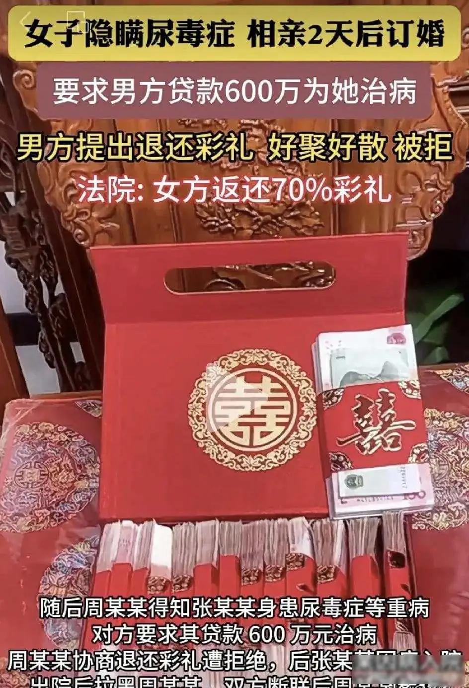 花23万彩礼闪婚，刚结婚就要600万贷款治病？河南男子崩溃：这也太缺德了！

话