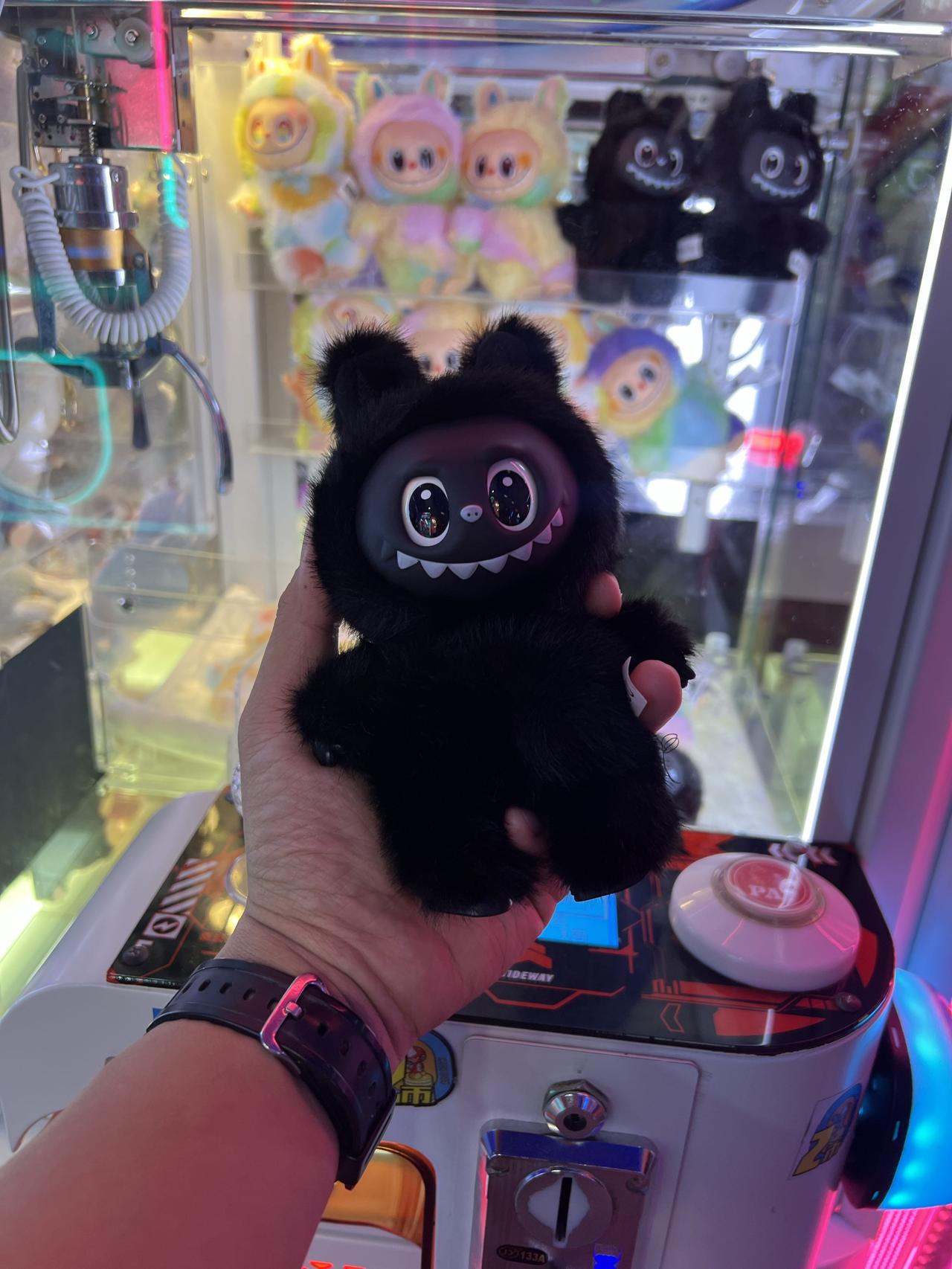 抓娃娃抓到一个黑布布，开心，这一看就是广东特产。。[捂脸][捂脸]