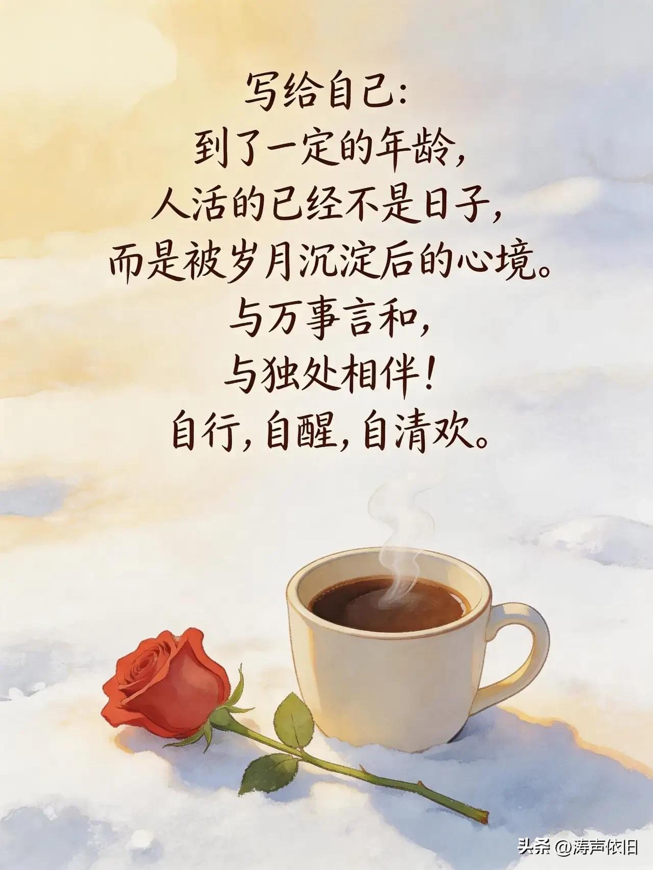 《清平乐·赏花品茗》
 
快乐凝花，
盆里长寿嘉。
一缕问候温似茶，
浅酌心自安