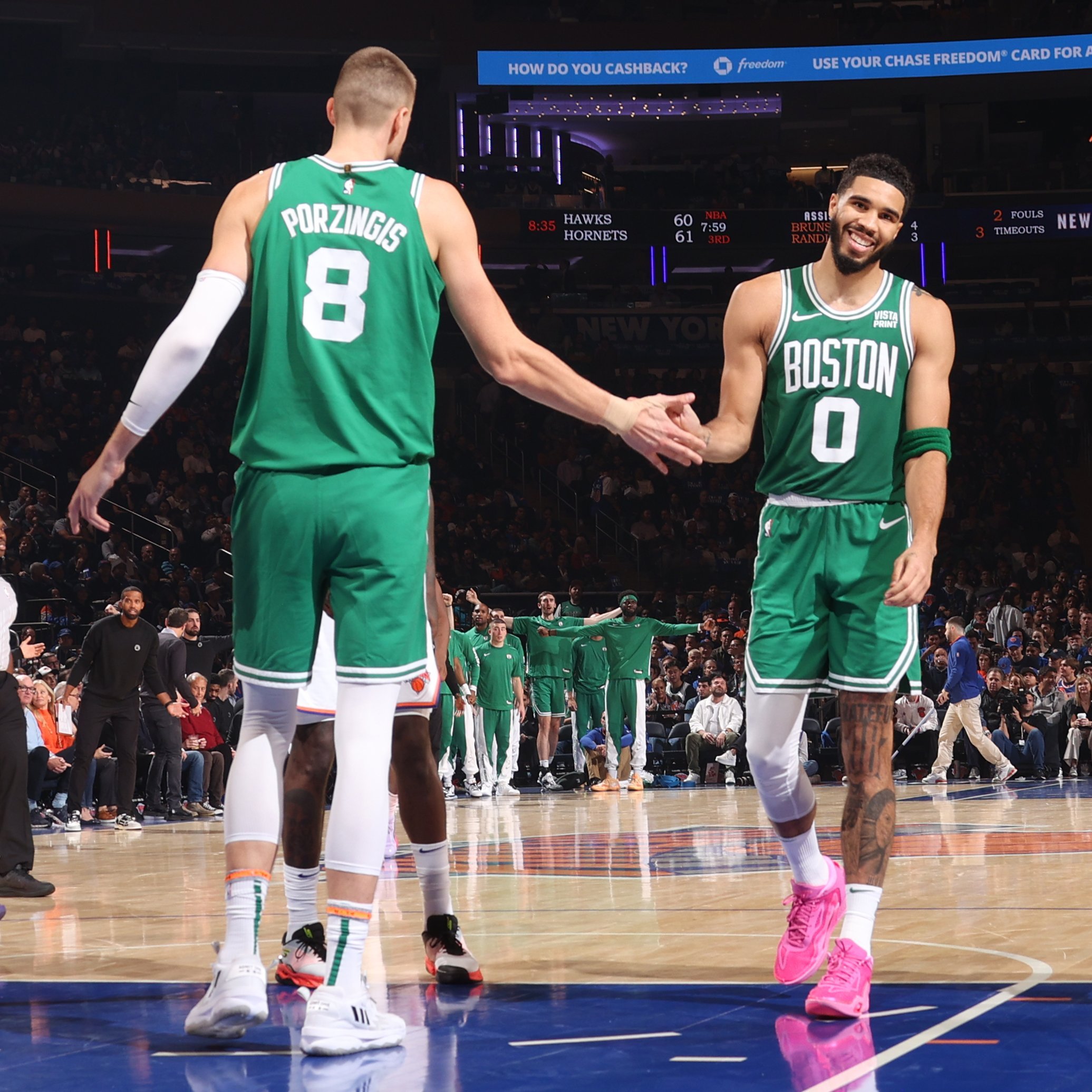 TATUM: 34 points (13/22 FGs)PORZINGIS: 3