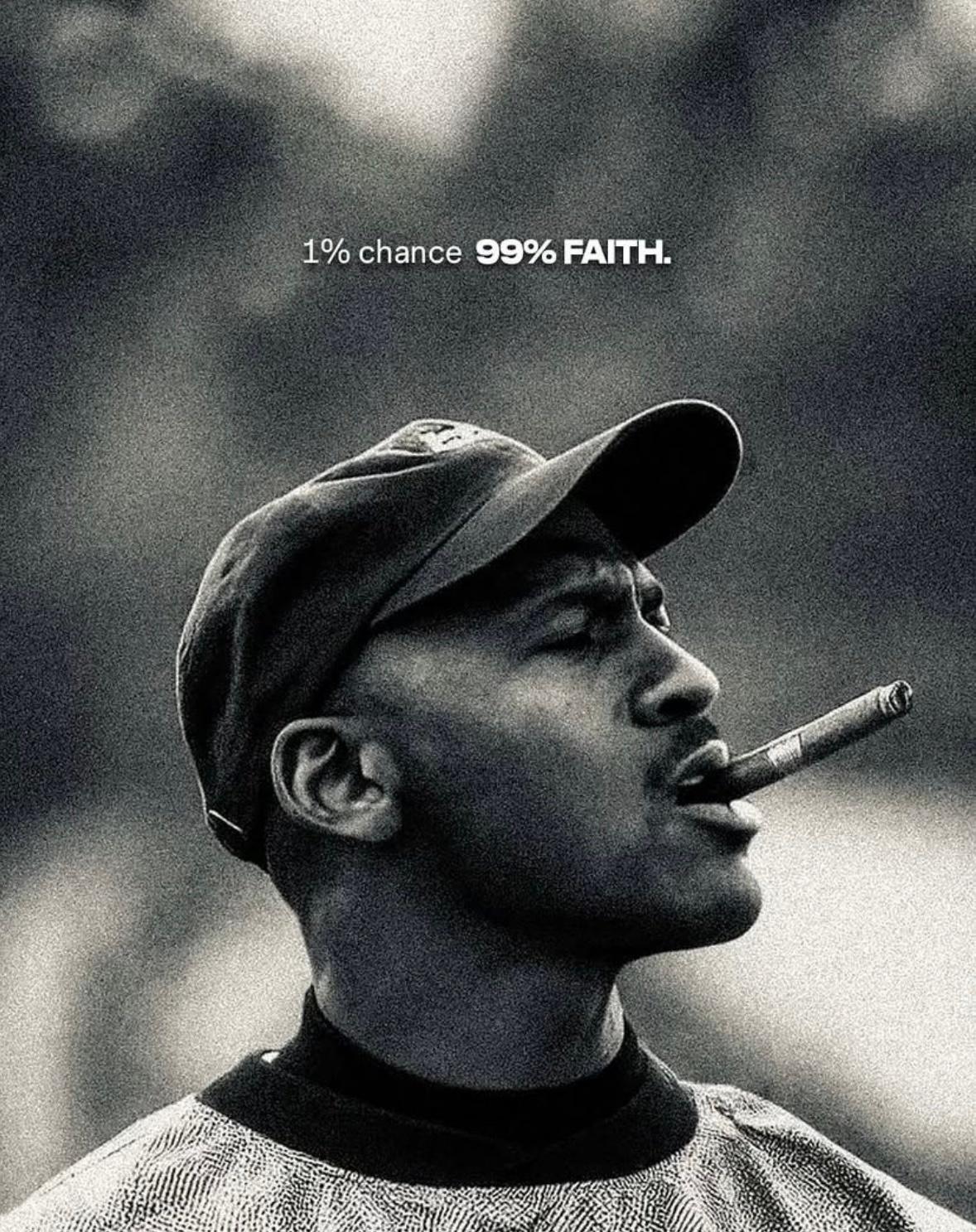 1% chance 99% FAITH. MJ 🏀 ​​​