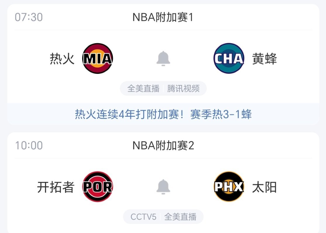 谁会赢？nba附加赛