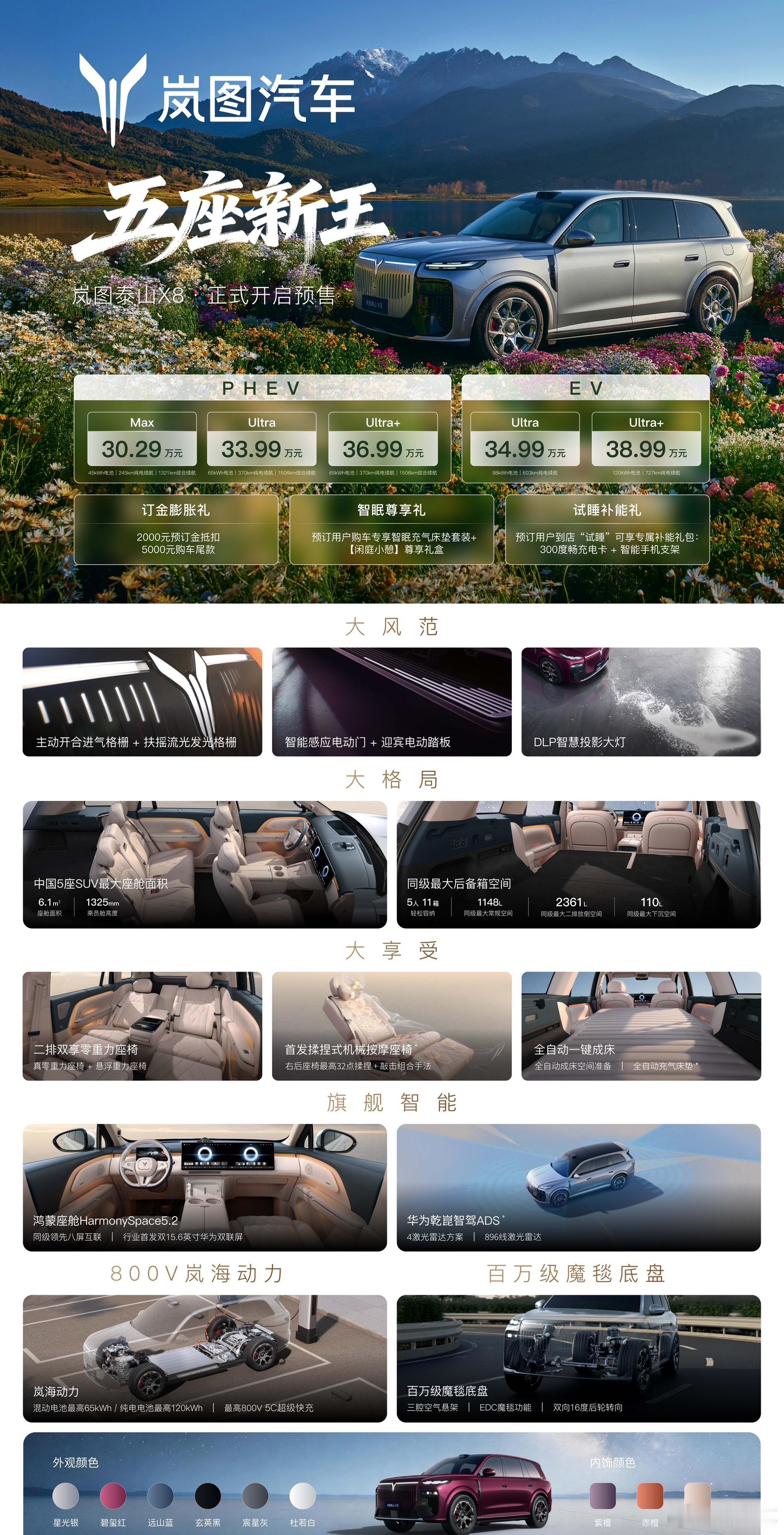 岚图X8🚘🚘🚘岚图泰山X8五座新王移动总统套房车企发布会现场狂发888杯奶