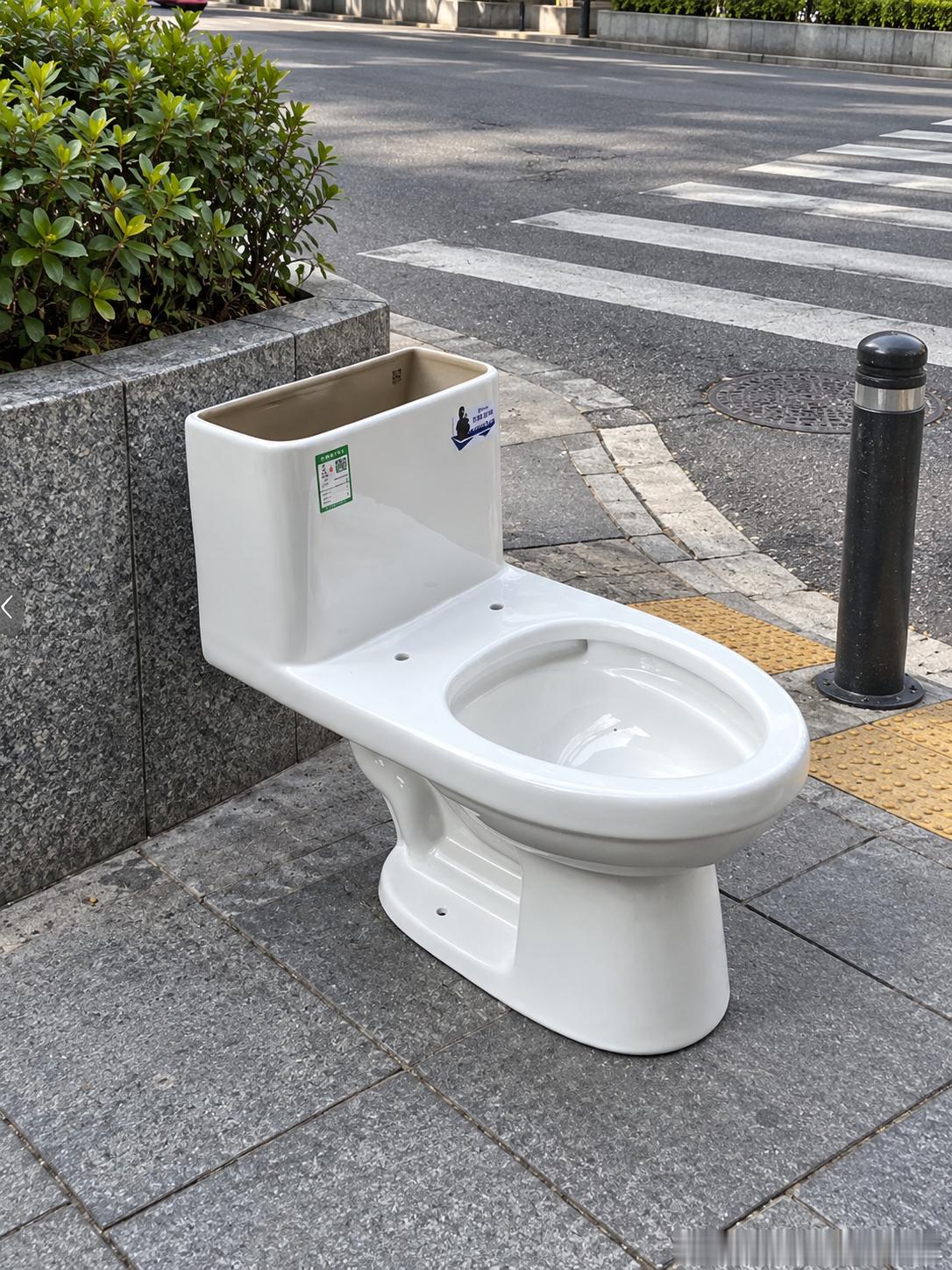 404 街上凭空出现的马桶[震惊][震惊] ​​​