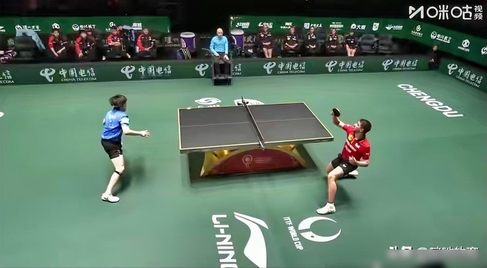 成都混团世界杯国乒8比4力克德国队，王楚钦从男单到男双连轴转了！
这是国乒第二