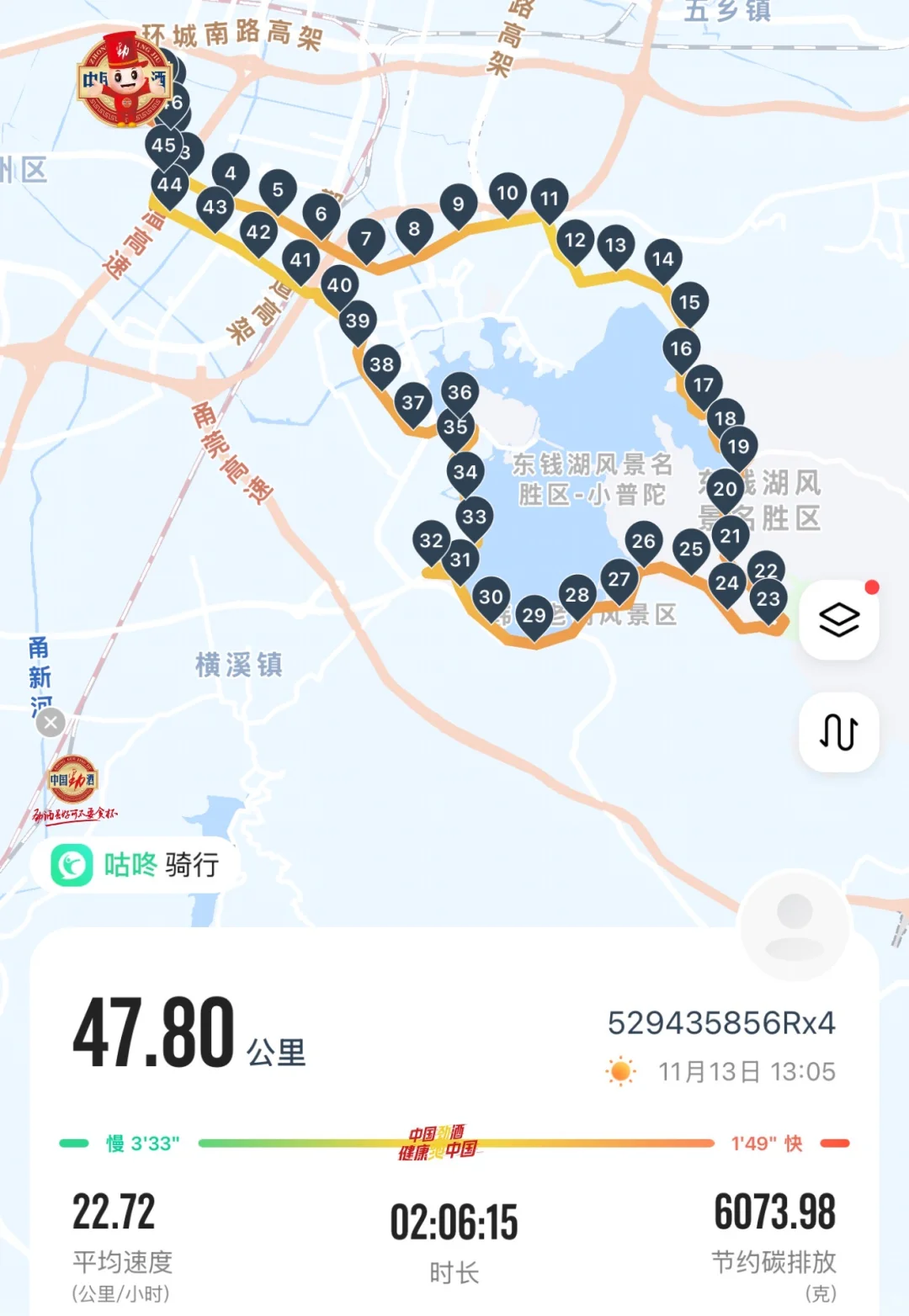 趁着雨天来临前去看了东钱湖这棵树