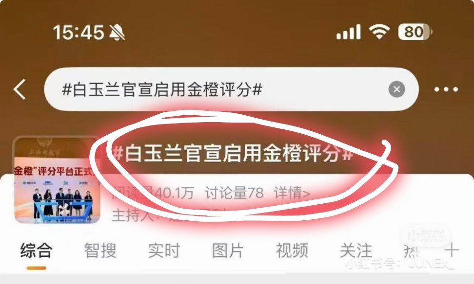 噗～好搞笑啊，白玉兰说要参考一个刚上的、没多少用户的、没多少打分人、有的剧无法打