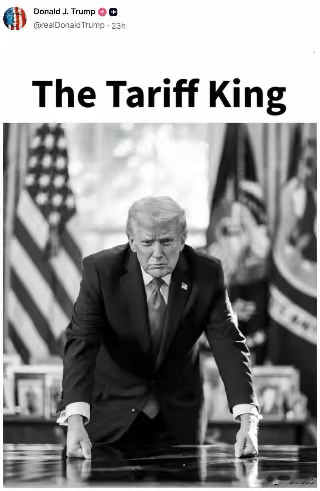 特朗普自封“关税之王”！特朗普上任以来，高举关税大棒，对世界各国一顿乱打，胁迫各