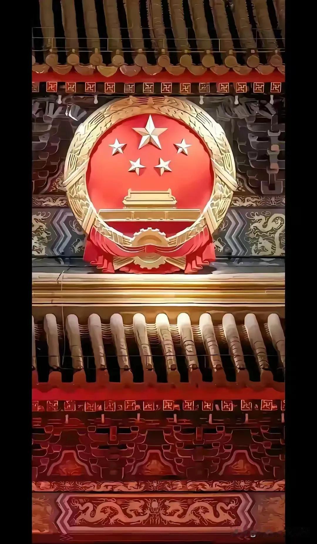 天安门城楼国徽！