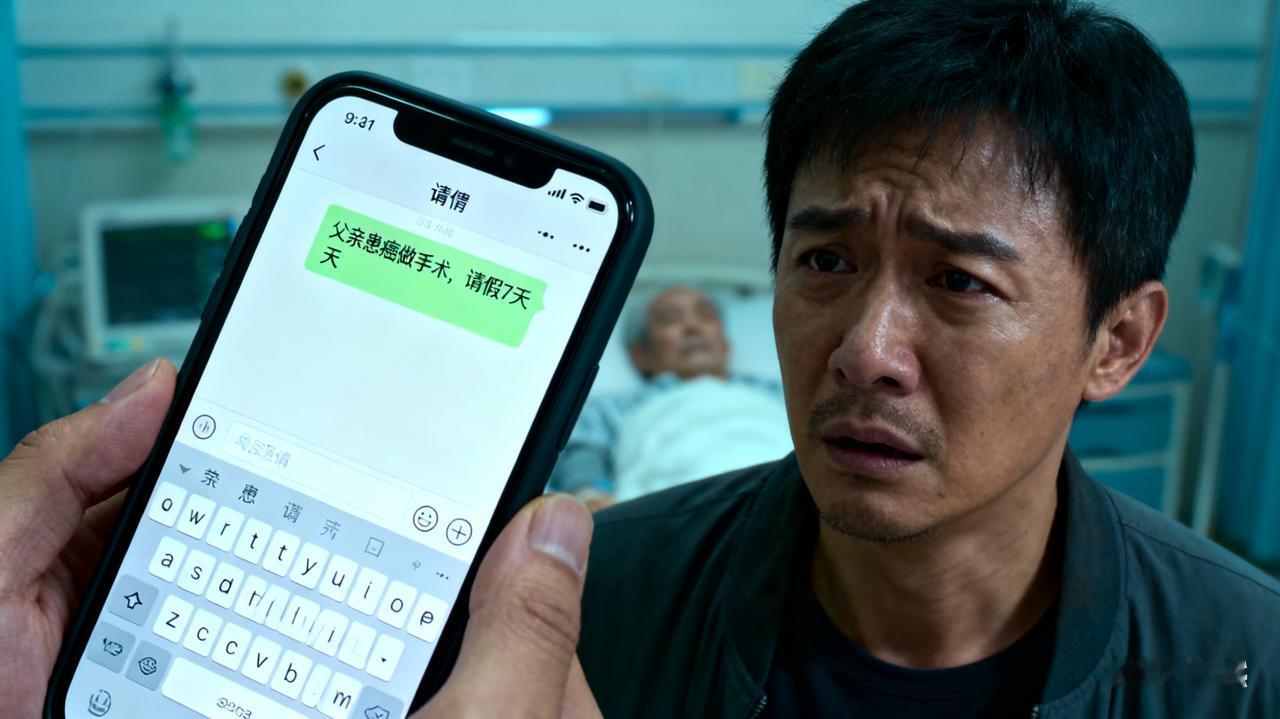 欺负打工人！”湖北武汉，父亲患癌做手术，男子发消息向领导请假7天，但领导却没有回