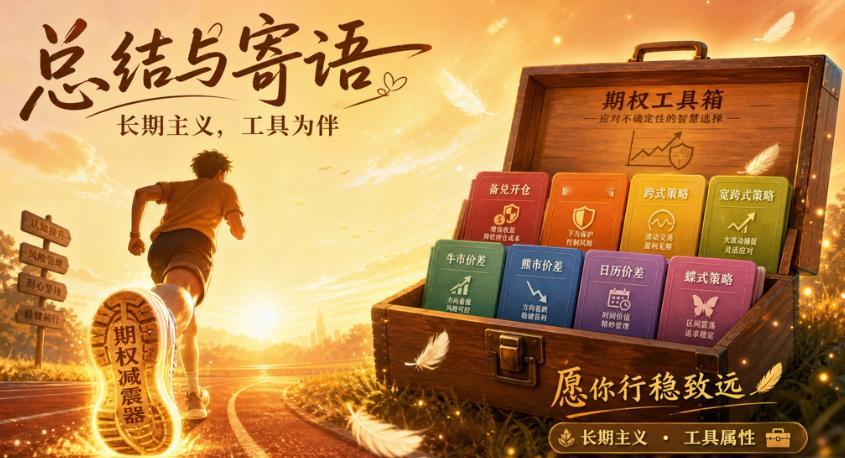 总结与寄语：期权是工具，不是赌具期权小白入门 交易体系🎉 恭喜大家完成15天的