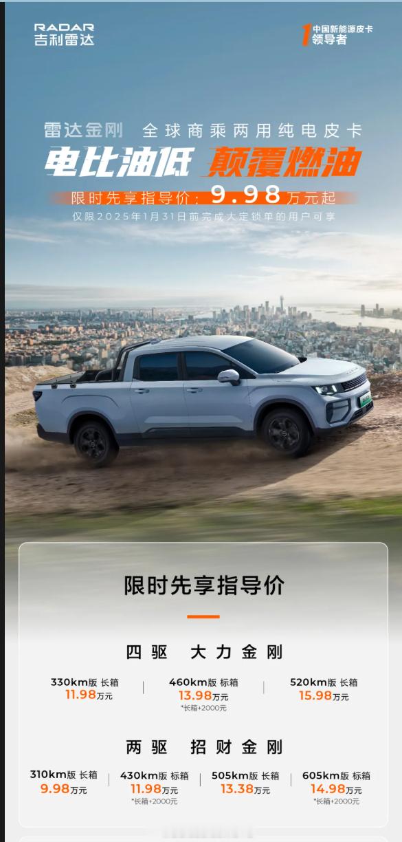 雷达金刚，这车的定义进一步务实了，从命名就能看出来 
