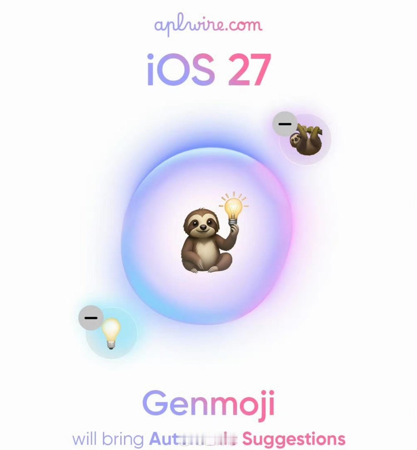 iOS27自动生成表情真是Ai时代来了iOS27会根据你的聊天习惯和图片给你生成