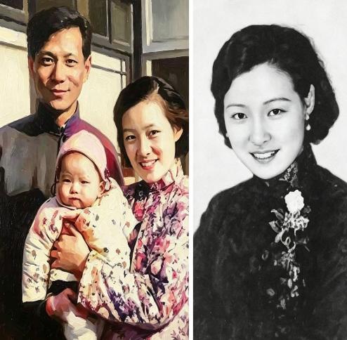 章含之第一次和生母谈雪卿康克令西施偷偷相认相见，是第一任丈夫洪君彦陪着去的。
