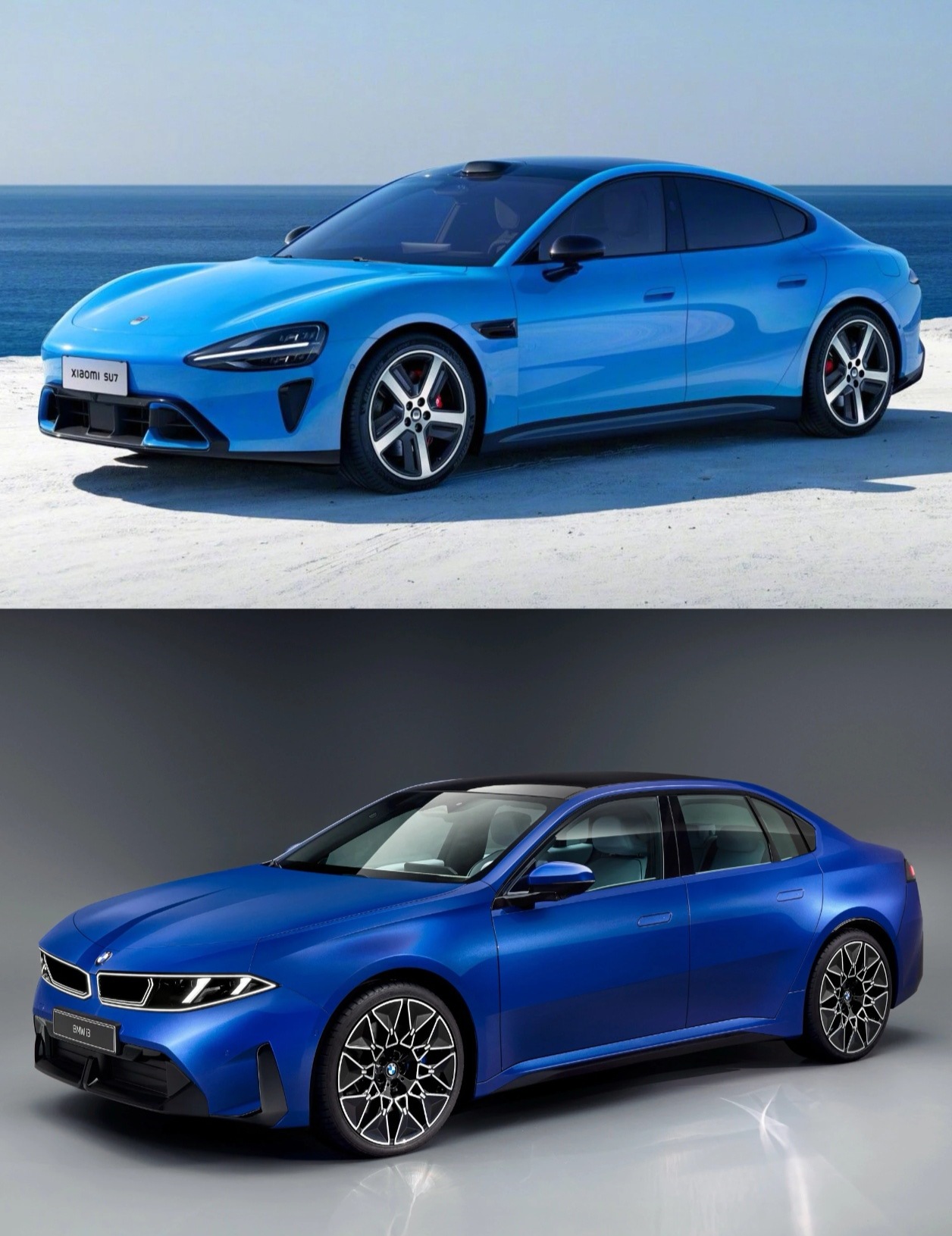 小米SU7 pk 宝马i3，谁更好看？ 