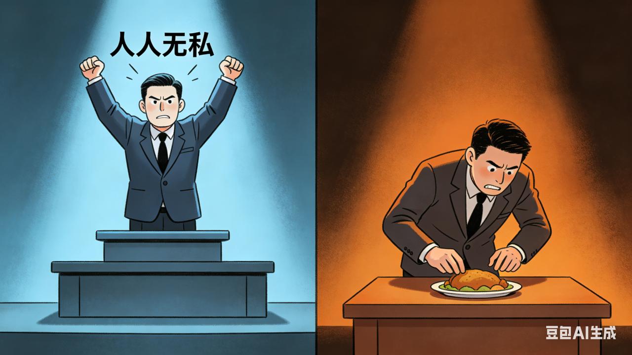 某些人将“私”视为洪水猛兽，但逻辑混乱，自己打自己脸，真是可笑。
       